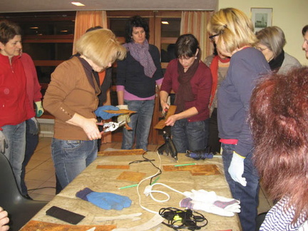 Bilder Hasen Hennen aus Rostblech 006